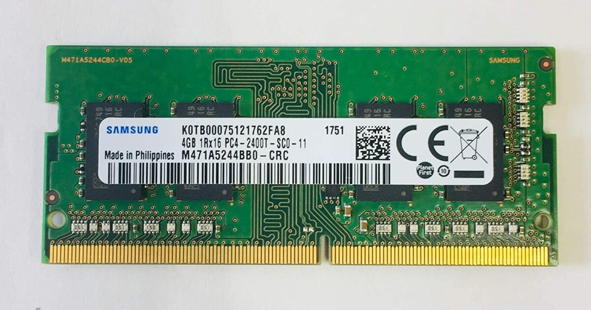 サムスン純正 PC4-19200 DDR4-2400 4GB