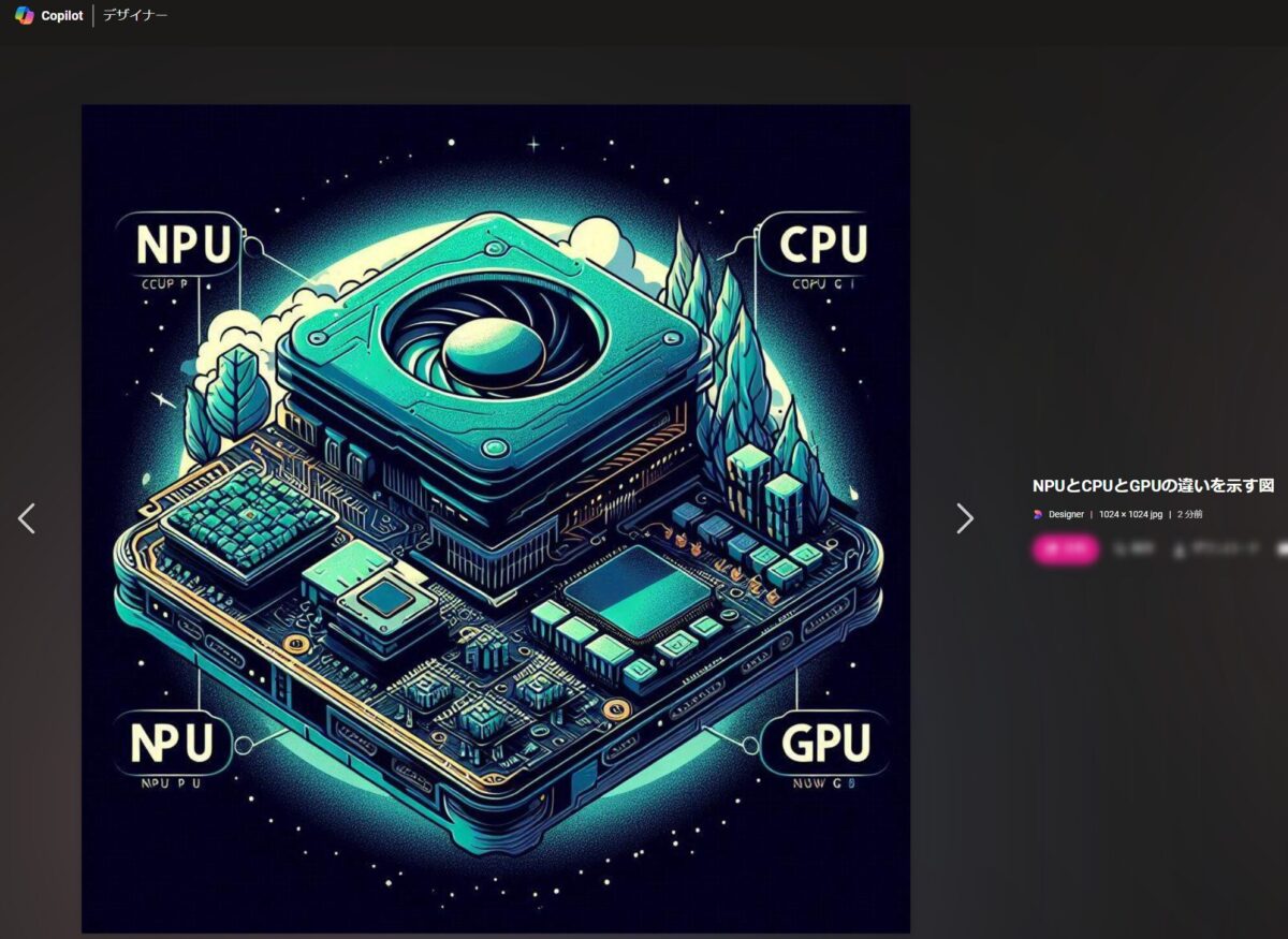 NPUとCPUとGPU