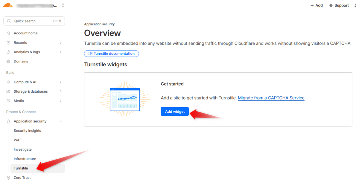 Cloudflare Turnstile　設定
