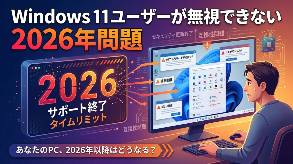 Windows11　２０２６年問題