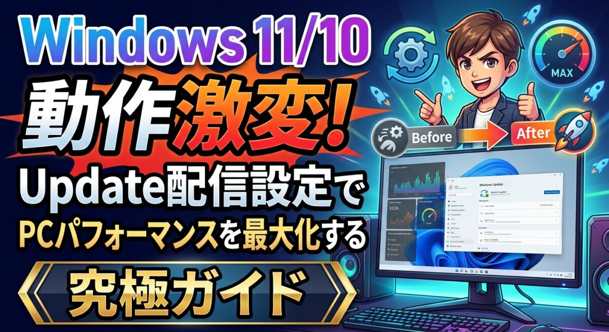 Windows 11/10 動作激変！Update配信設定でPCパフォーマンスを最大化する究極ガイド