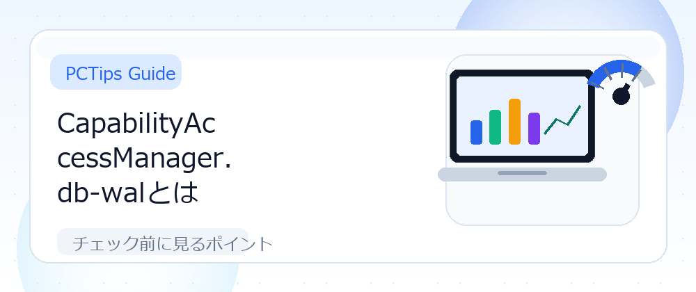 CapabilityAccessManager.db-walとはの解説画像
